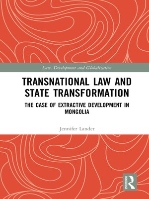 cover image of Transnational Law and State Transformation
